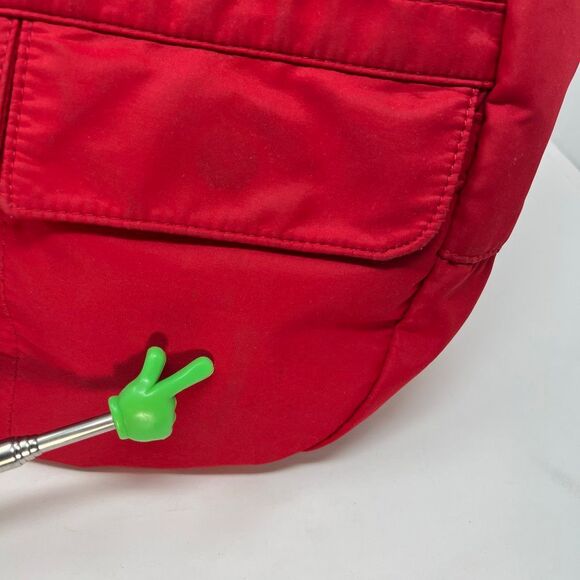 AMERIBAG Unisex One Size Red Microfiber Crossbody Sling Tote Healthy Back Bag - Picture 8 of 14